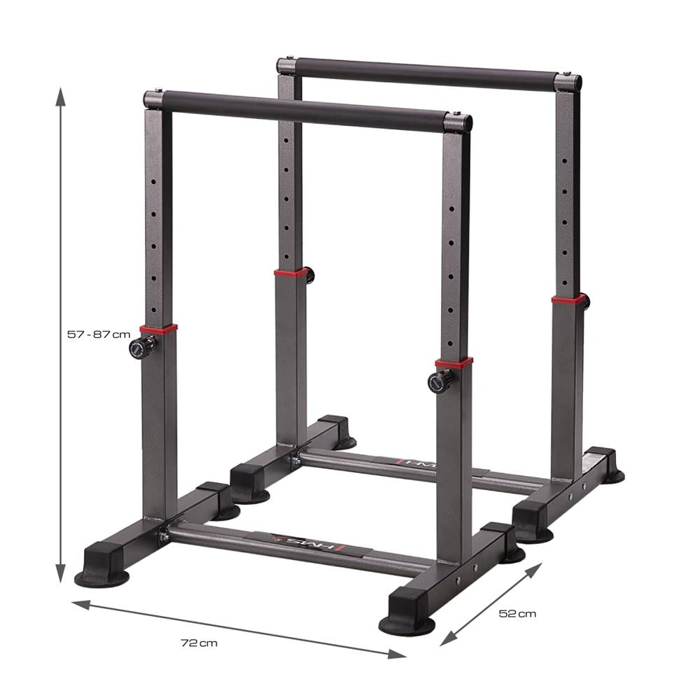 Dip Barren höhenverstellbar für Dips und Calisthenics | HMS PW30 PRO