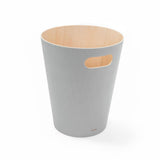 Umbra Woodrow Abfalleimer, Grau/Holz, 7,5 Liter, Zweifarbiger Papierkorb