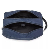 Kipling AGOT, Kulturtasche, Blue Bleu 2 (blau), Kosmetiktasche mit Reißverschluss & Fächern