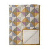 Bloomingville Crewe Quilt Steppdecke Baumwolle bunt Decke Sofa Wohnzimmer Patchwork
