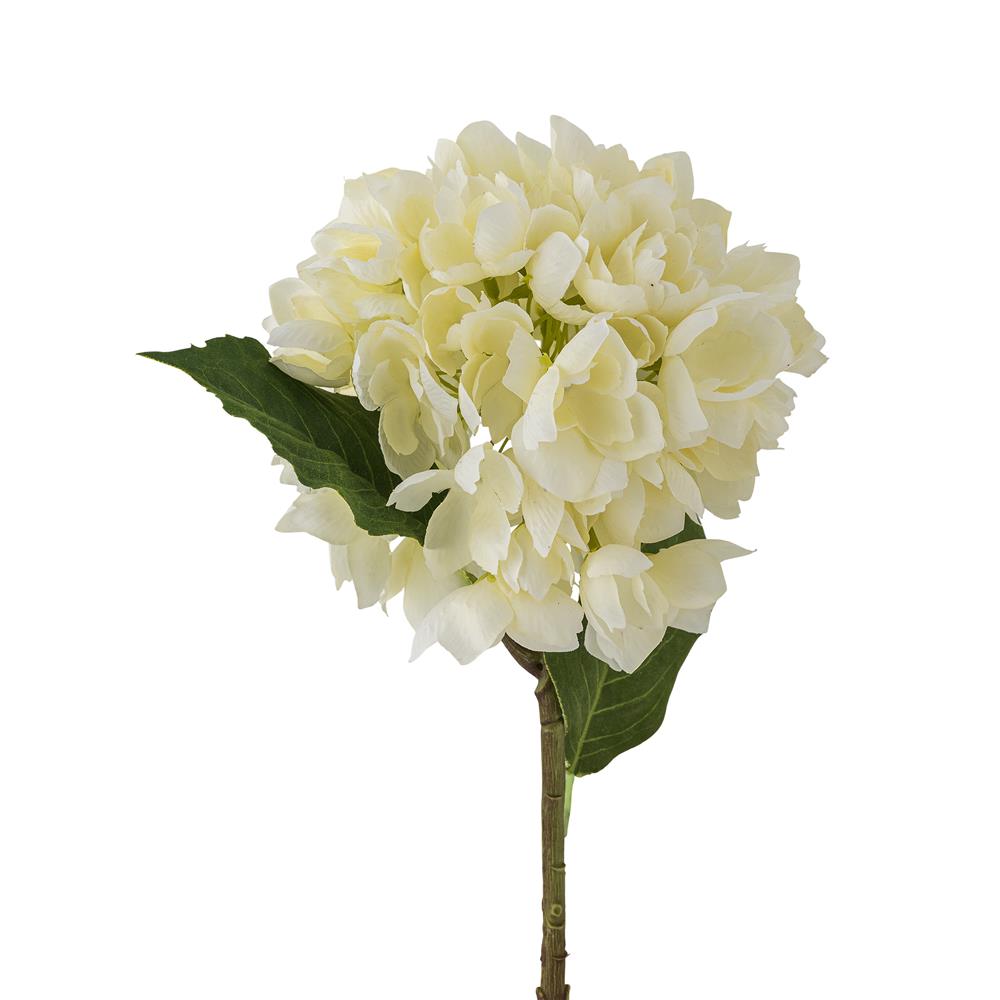 Bloomingville Hydrangea Hortensie Kunstblume Weiß Stiel 56 cm