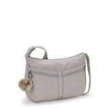 Kipling IZELLAH, mittelgroße Schultertasche, Grey Gris (grau), Umhängetasche mit viel Stauraum