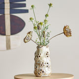 Bloomingville Noble Vase Natur 21,5 cm – Steingut, vulkanische Textur & dekorativ