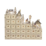 Bloomingville Richie Adventskalender – Holz-Schloss mit 24 Türen und Schubladen, dänisches Design
