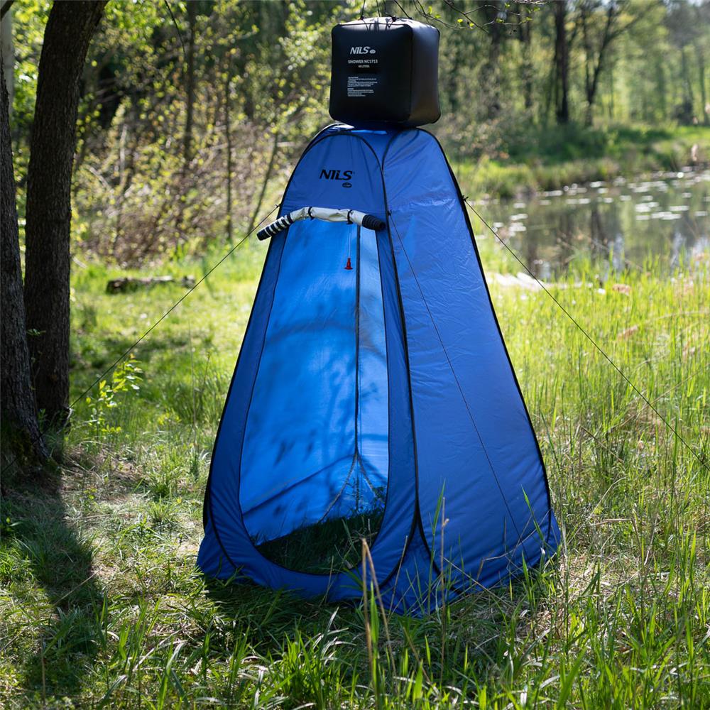 NILS CAMP Umkleidezelt blau Pop-Up für Camping Strand Outdoor Dusche WC