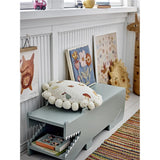 Bloomingville MINI Arnie Sitzbank, Grün, Krokodil, Kinderbank, mit Stauraum, dänisches Design