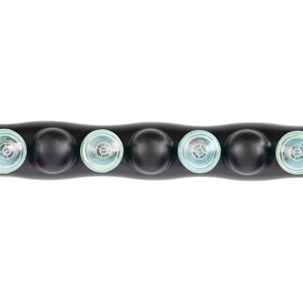 Hula Hoop Reifen 98 cm mit Massagenoppen und Magneten Schwarz/Blau | HMS HHP006