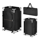 NILS CAMP Campingschrank faltbar - leichter Outdoor Schrank mit Netzfächern für Camping & Reisen