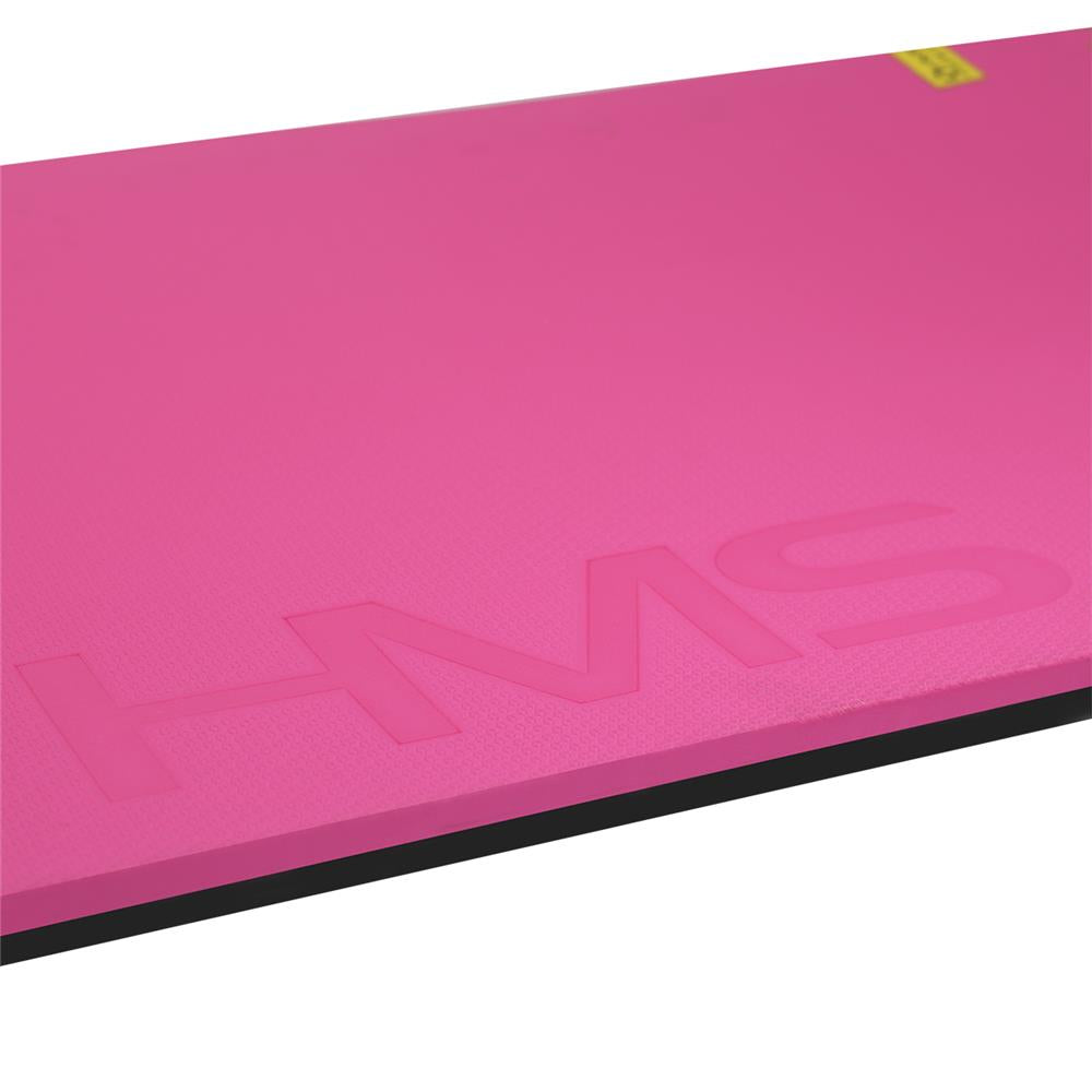 HMS Premium MFK02 Fitnessmatte 120x60 cm 20 mm Rosa/Schwarz