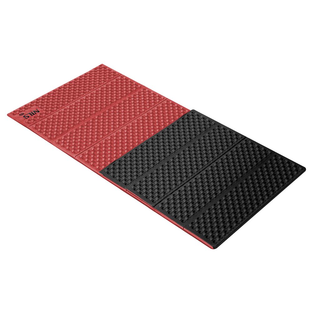 NILS CAMP faltbare Isomatte 188 cm in rot Camping Schlafmatte Outdoor Trekking Festival