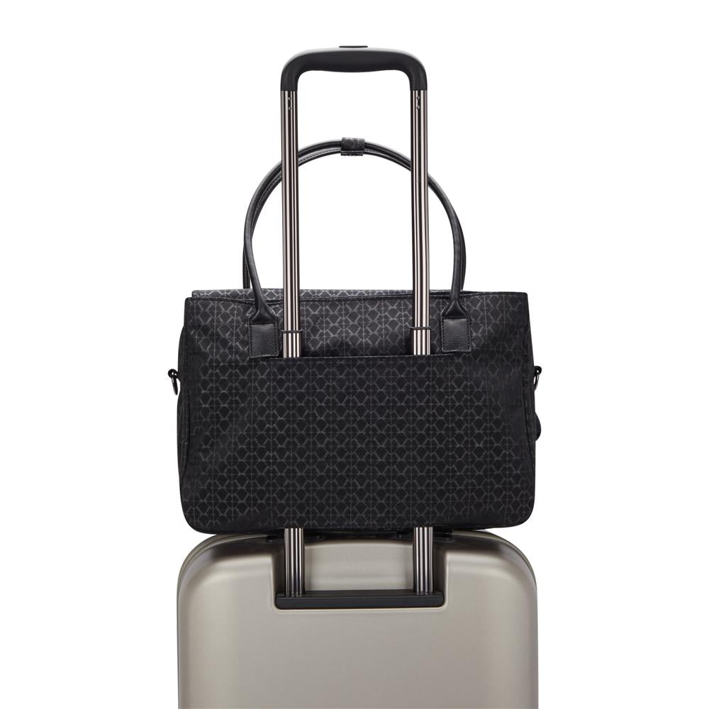 Kipling SUPERWORKER S, Laptop Tasche mit 13-Zoll-Laptopfach, Signature Emb (schwarz)