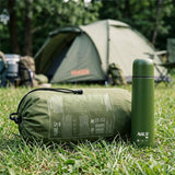 NILS CAMP Campingmatte mit Pumpe 190 cm grün Isomatte aufblasbar Outdoor