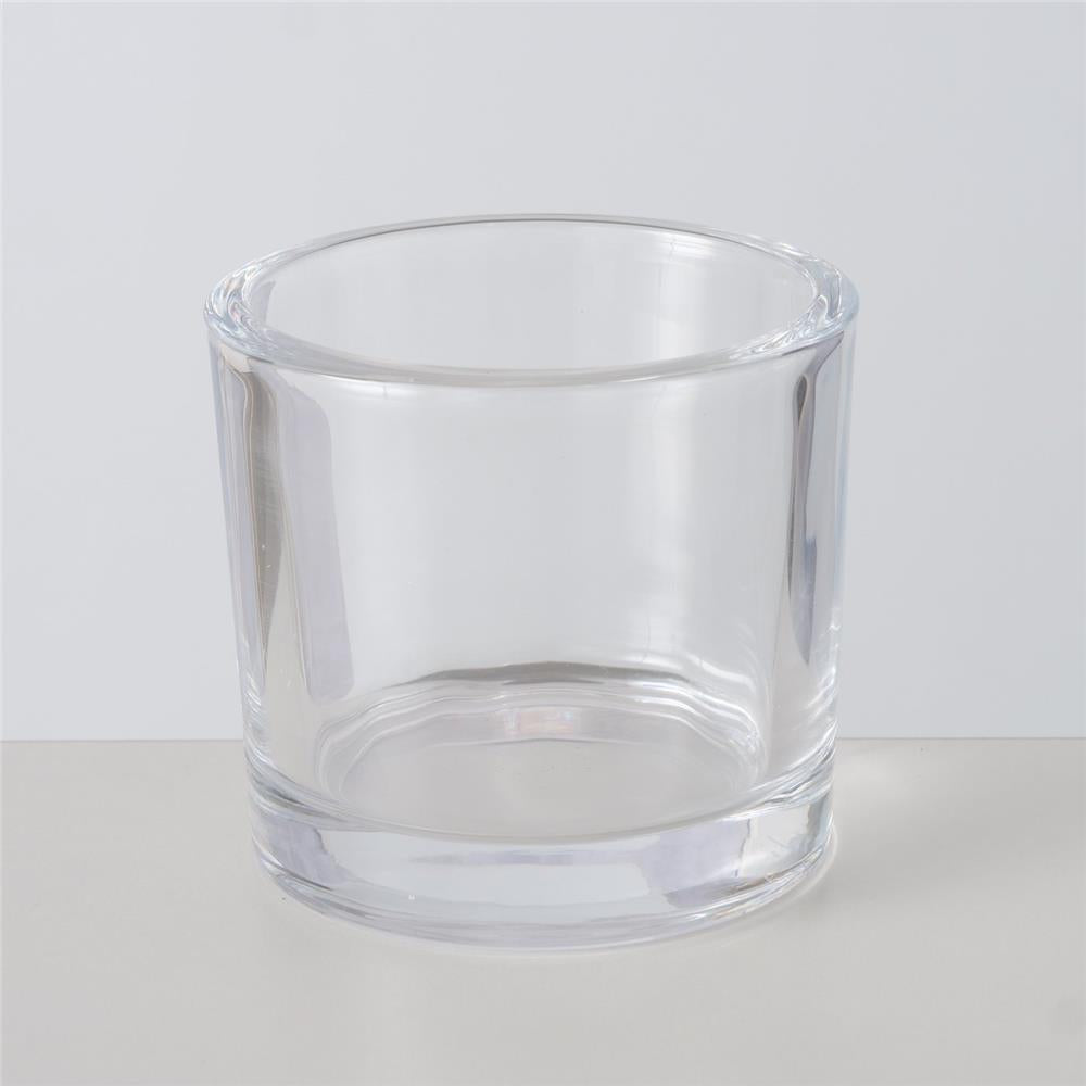BOLTZE Windlicht Pius 2er Set Metall Glas schwarz rund modern skandinavisch