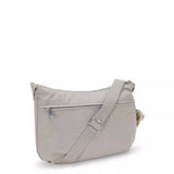 Kipling IZELLAH, mittelgroße Schultertasche, Grey Gris (grau), Umhängetasche mit viel Stauraum