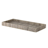 Bloomingville Majsa Tablett – braunes Marmor-Tablett, 38x18 cm, vielseitig & lebensmittelgeeignet