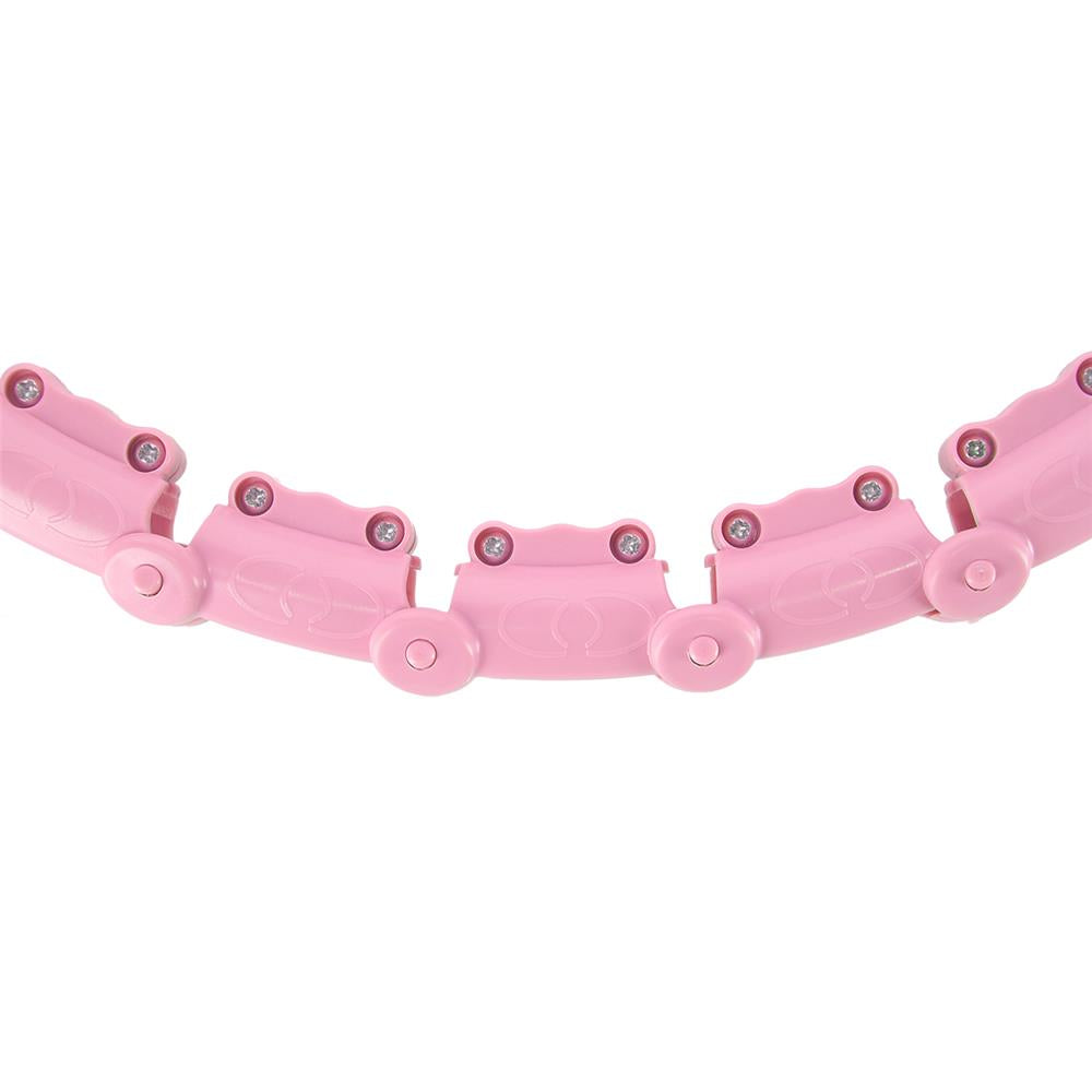 Hula Hoop Reifen mit Gewicht und Massagefunktion verstellbar Rosa | HMS HHW02