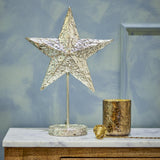 Bloomingville Nilos Deko Stern Messing Metall Weihnachtsdeko 34,5 cm