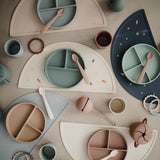 Mushie Silikon-Platzdeckchen, Rocket Ship, Tischset, BPA-frei