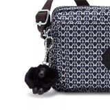 Kipling ABANU M, Mittelgroße Umhängetasche, Signature Print (blau), 4L, Schultertasche