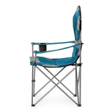NILS CAMP Campingstuhl Türkis - großer gepolsterter Klappstuhl mit Armlehnen für Camping & Garten