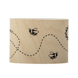 Bloomingville MINI Cloudy Tasse 225 ml Steingut, natur, Schriftzug "Bee Happy"