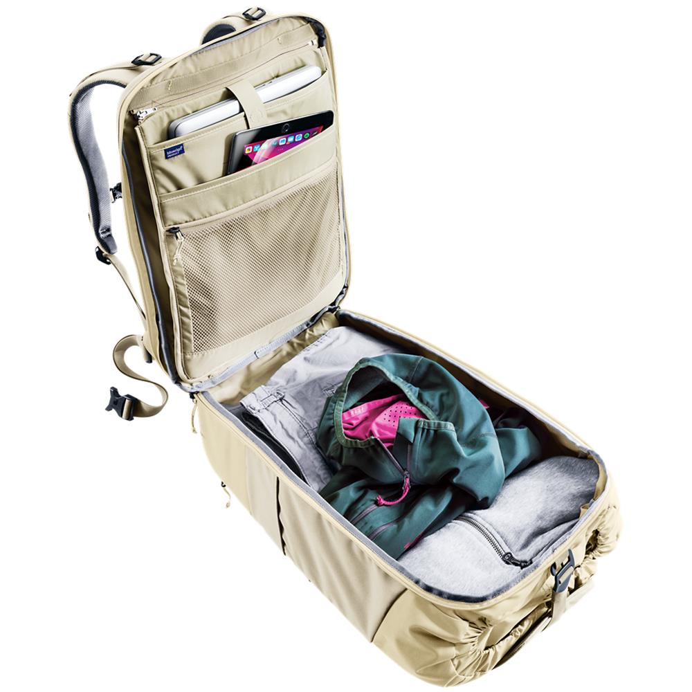 deuter Utilion 34+5, Rucksack, bone-desert (beige), 39L, mit Flaschenhalter und Laptopfach