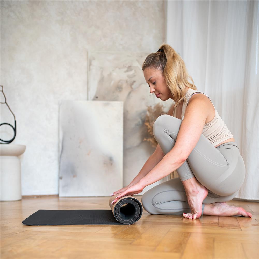 Yogamatte 182 x 61 x 0,6 cm Fitnessmatte Kork Gymnastikmatte rutschfest | HMS YM11