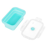 NILS CAMP faltbare Lunchbox 500 ml Silikon minzgrün für Camping Reisen Arbeit kompakt