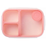 LocknLock To-Go Lunchbox 1,5 L, Rosa, 3 Fächer - Mikrowellengeeignet BPA-frei