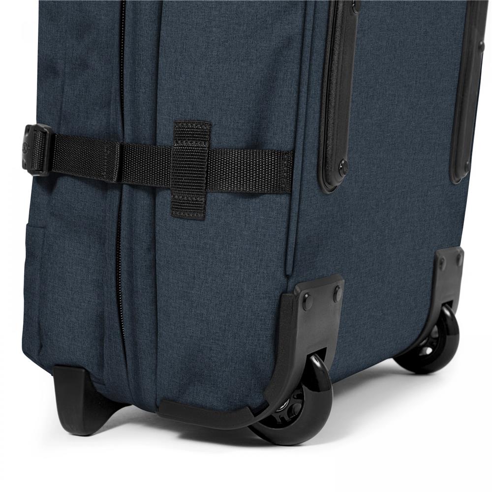 Eastpak TRANVERZ M, Reisetrolley, Triple Denim (blau), 78L, Rollkoffer mit 2 Rädern und TSA-Schloss