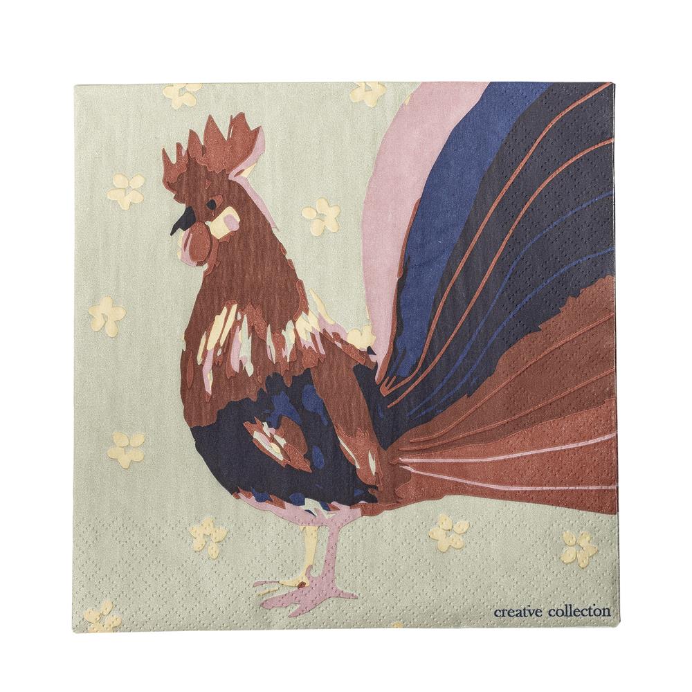 Bloomingville Hanaia Servietten Bunt Papier 33x33cm 20er Pack