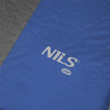 NILS CAMP Isomatte selbstaufblasend in blau-grau mit Kissen für Camping Trekking Outdoor