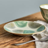 Bloomingville Bethany Teller 4er Set D13,5 cm bunt - Steingut Teller mit Punktmuster Tischdeko