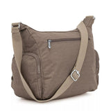 Kipling GABBIE, mittelgroße Umhängetasche, True Beige (beige), Crossbody Tasche mit vielen Fächern