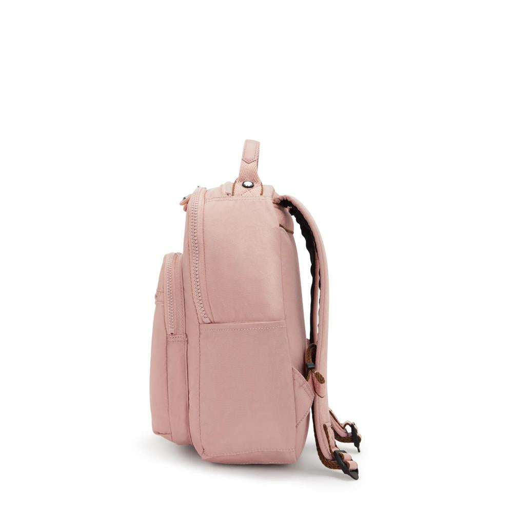 Kipling SEOUL S, kleiner Rucksack, Memory Pink (pink), Rucksack mit Tabletfach 11 Zoll