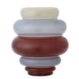 Bloomingville Annhelene Vase bunt - Glas Vase modern Color Block für Wohnzimmer & Deko