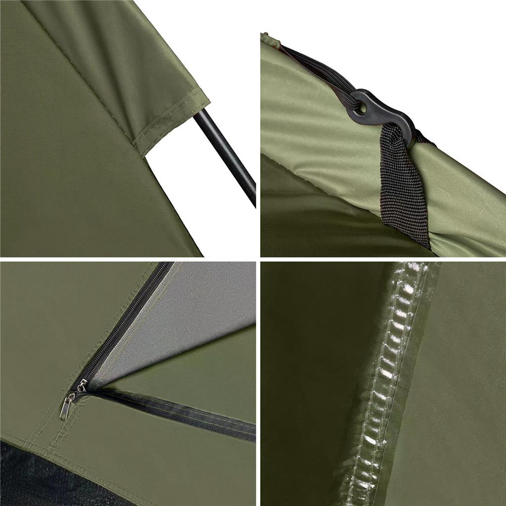 NILS CAMP Hiker Zelt für 2 Personen in Khaki - kompaktes Campingzelt mit Vorraum für Camping & Outdoor