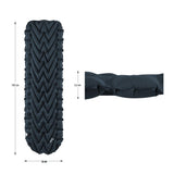 NILS CAMP Campingmatte aufblasbar 193 cm in dunkelgrau Isomatte Outdoor Schlafmatte leicht