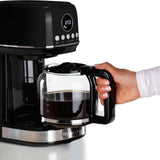 Ariete Moderna Filterkaffeemaschine, Schwarz, 15 Tassen Kaffeemaschine, mit Glaskanne
