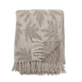 Bloomingville Gabriela Decke – Braunes Plaid aus recycelter Baumwolle, weich & stilvoll
