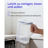 LocknLock Kühlschrankkrug 3L transparent - Kunststoff, Krug mit Deckel, BPA-frei, auslaufsicher