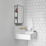 Umbra Cubiko Spiegel mit Ablage, Badezimmerspiegel, Spiegelschrank, Schminkspiegel, Wandspiegel