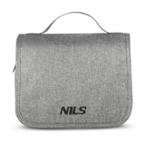 NILS Reisekosmetiktasche Grau - Kulturbeutel Organizer Reise Camping Bad