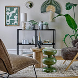 Bloomingville Longton Wanddekoration aus Wolle in Grün – textile Wanddeko fürs Wohnzimmer