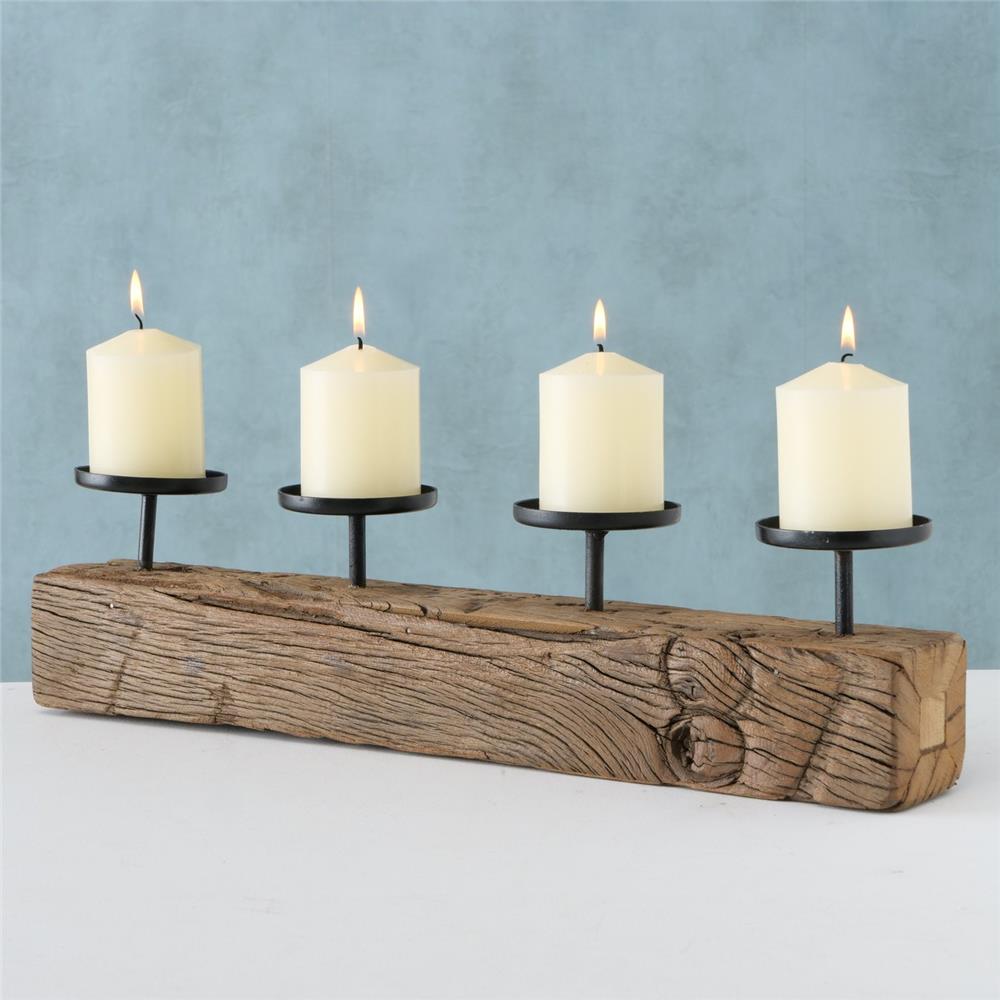 BOLTZE Kerzenleuchter Solea für Stumpenkerzen Kerzenhalter Kerzenständer Skandinavisches Design