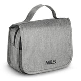 NILS Reisekosmetiktasche Grau - Kulturbeutel Organizer Reise Camping Bad