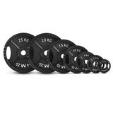 Hantelscheibe 10 kg Gusseisen 50 mm mit Griffen | HMS TOD10