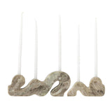 Bloomingville Liabella Kerzenhalter Natur Marmor 2er Set – elegantes Deko-Set