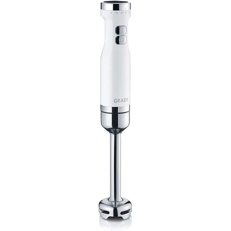 GRAEF Stabmixer HB 501 und 3-teiliges Zubehör-Set Mixstab Pürierstab Zerkleinerer Weiß/Edelstahl | B-Ware