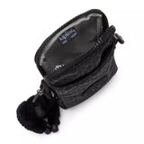 Kipling TALLY, Handytasche, Signature Emb (schwarz), Crossbody Tasche für Smartphone mit Fächern